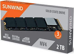 Накопитель SSD SunWind PCIe 4.0 x4 2TB SWSSD002TN4 NV4 M.2 2280