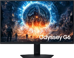 Монитор Samsung 27" Odyssey G6 S27FG606EIXCI черный IPS LED 16:9 HDMI матовая HAS Piv 350cd 178гр/178гр 2560x1440 350Hz FreeSync Premium DP 2K 6.4кг