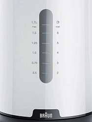 Чайник электрический Braun WK1100WH 1.7л. 2200Вт белый корпус: пластик