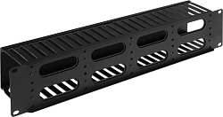 Кабельный органайзер Горизонтальный Hyperline CM-2U-PL-COV односторонний пальцы 2U шир.:19" глуб.:85.5мм