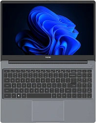 Ноутбук Tecno MegaBook K15SDA Ryzen 7 5825U 16Gb SSD1Tb AMD Radeon Graphics 15.6" IPS FHD (1920x1080) Windows 11 Home grey WiFi BT Cam 6060mAh (71005000258)