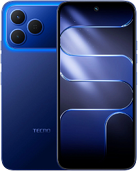 Смартфон Tecno Spark 50 128Gb 4Gb синий моноблок 3G 4G 2Sim 6.67" 720x1600 Android 16 50Mpix 802.11 a/b/g/n/ac/ax NFC GPS GSM900/1800 GSM1900 Protect FM microSD max2048Gb