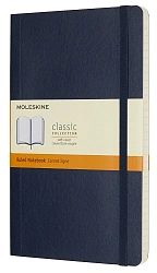 Блокнот Moleskine CLASSIC SOFT QP616B20 Large 130х210мм 192стр. линейка мягкая обложка синий сапфир