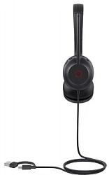 Гарнитура проводная Yealink UH35 Dual UC USB-C/A черный