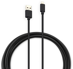 Кабель Buro USB-IP-1.2B2A USB (m)-Lightning (m) 1.2м черный