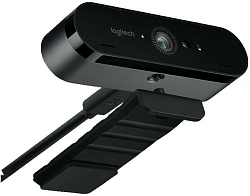 Камера Web Logitech Brio черный 13Mpix (4096x2160) USB3.0 с микрофоном (960-001107)