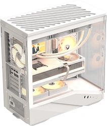 Корпус Formula Crystal U9 белый без БП ATX 2xUSB3.0 audio bott PSU