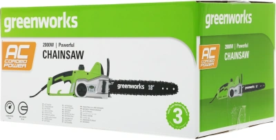 Цепная пила Greenworks GCS2046 от сети 2000Вт дл.шины:18" (45cm) (20037)