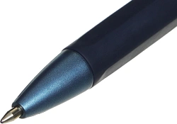 Ручка шариков. автоматическая Deli X-tream EQ11-BL синий мет./синий d=0.7мм син. черн. резин. манжета