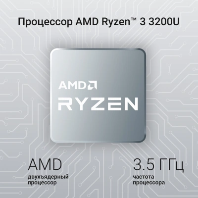 Ноутбук Digma EVE A5820 Ryzen 3 3200U 8Gb SSD256Gb AMD Radeon Graphics 15.6" IPS FHD (1920x1080) Windows 11 Pro black WiFi BT Cam 4500mAh (DN15R3-8CXW02)