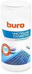 Салфетки Buro BU-Tsurface для поверхностей туба 100шт влажных