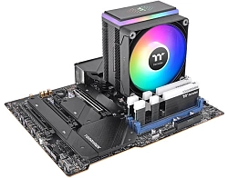Устройство охлаждения(кулер) Thermaltake Astria 400 ARGB Soc-AM5/AM4/1200/1700/1851 черный 4-pin 26.8dB Al 230W Ret (CL-P120-CA12SW-A)