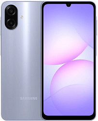 Смартфон Samsung SM-A075F Galaxy A07 64Gb 4Gb фиолетовый моноблок 3G 4G 2Sim 6.7" 720x1600 Android 15 50Mpix 802.11 a/b/g/n/ac GPS GSM900/1800 GSM1900 Protect microSD max2048Gb