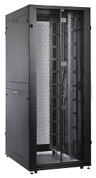 Шкаф серверный ЦМО (ШТК-СП-42.8.10-48АА-9005) напольный 42U 800x930мм пер.дв.перфор. задн.дв.перфор.2-хст. 2 бок.пан. 1350кг черный 690мм 180град. 1950мм