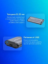 Накопитель SSD A-Data USB-C 500Gb AELI-SE880-500GCGY SE880 2.5" серый