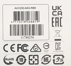 Флеш Диск A-Data 64Gb UV250 AUV250-64G-RBK USB2.0 серебристый