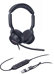 Гарнитура проводная Yealink UH46 Dual UC USB-C/A черный