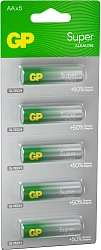 Батарея GP Super Alkaline 15AA21-2CRSC5 AA 2500mAh (5шт) блистер