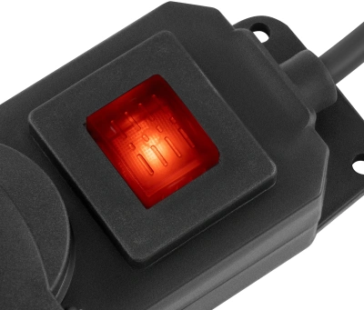 Сетевой фильтр Buro 400MDP-3-B 3м (4 розетки) черный (коробка)