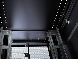 Шкаф серверный ЦМО (ШТК-СП-42.8.12-48АА-9005) напольный 42U 800x1190мм пер.дв.перфор. задн.дв.перфор.2-хст. 2 бок.пан. направл.под закл.гайки 1350кг черный 890мм 174кг 120град. 1950мм IP20 сталь