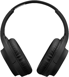 Гарнитура накладные Digma BT-18 черный беспроводные bluetooth оголовье (BT18B)