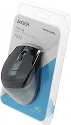 Мышь A4Tech Fstyler FB35 зеленый/черный оптическая 2000dpi беспров. BT/Radio USB для ноутбука 6but (FB35 MIDLIGHT GREEN)