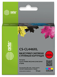 Картридж струйный Cactus CS-CL446XL CL-446XL многоцветный (15мл) для Canon PIXMA MG2440/2540/2940/iP2840 с чипом