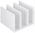 Подставка-ограничитель для книг Deli ENS006WHITE 162x162x122мм