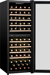 Винный шкаф Weissgauff WWC-77 DB DualZone 1-нокамерн. черный