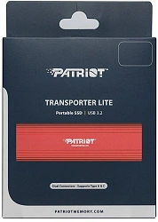 Накопитель SSD Patriot USB3.1 512GB PTPL512GPECB Lite Transporter красный