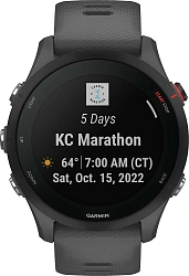 Смарт-часы Garmin Forerunner 255 1.3" корп.черный рем.темно-серый (010-02641-10)