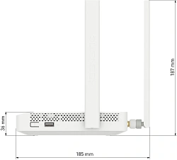 Роутер беспроводной Keenetic Skipper 4G (KN-2910) AC1200 10/100/1000BASE-TX/4G cat.4 серый