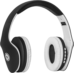 Наушники с микрофоном Defender FreeMotion B525 черный/белый накладные BT оголовье (63525)