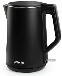 Чайник электрический Gorenje K15DWBK 1.5л. 2200Вт черный корпус: металл