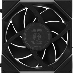Вентилятор для корпуса Lian-Li Uni Fan TL 120 LCD ARGB 120х120x28 черный 7-pin 27дБ (упак.:3шт) (G99.12TLLCD3B.00) Ret