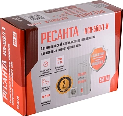 Стабилизатор напряжения Ресанта АСН-550/1-И 0.5кВА однофазный белый (63/6/75)