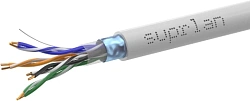 Кабель сетевой информационный Suprlan Premium 01-1032-1 кат.5E FTP 4 пары 24AWG LSZH внутренний 305м серый