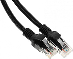 Патч-корд Premier PP6U-0.5M/BK 10000Гбит/с UTP 4 пары cat.6 CCA molded 0.5м черный RJ-45 (m)-RJ-45 (m)
