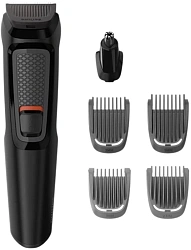 Триммер Philips Series 3000 MG3710/33 черный (насадок в компл:6шт)