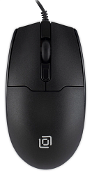 Мышь Оклик 147M черный оптическая 2000dpi USB 4but (1454525)