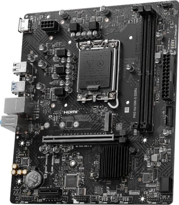 Материнская плата MSI PRO H610M-S DDR4 Soc-1700 Intel H610 2xDDR4 mATX AC`97 8ch(7.1) GbLAN+HDMI