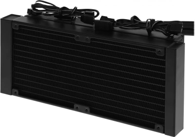 Система водяного охлаждения ID-Cooling SL240 ARGB Soc-AM5/AM4/1200/1700/1851 черный 4-pin 14-30dB Al+Cu LCD 300W Ret