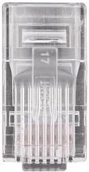 Коннектор Rexant (05-1021) UTP кат.5E RJ45 прозрачный
