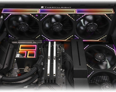 Система водяного охлаждения Thermalright Frozen Infinity 360 ARGB Soc-AM5/AM4/1200/1700/1851 черный 4-pin 28.2dB Al Ret (F-INFINITY-360-BL)