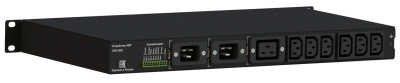 АВР Elemy ATS-1203/16/S/E/DO 1U 19" ввод:2xС20 выход:1xC19-6xС1316A черный