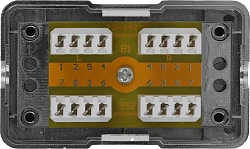 Адаптер WRline WR-CM-IDC-C5E-SH проходн.Dual IDC кат.5E FTP