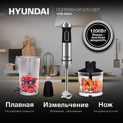 Блендер погружной Hyundai HYB-H5231 1200Вт черный