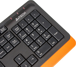 Клавиатура A4Tech Fstyler FK10 черный/оранжевый USB (FK10 ORANGE)