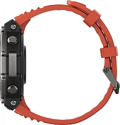 Смарт-часы Amazfit T-Rex 3 A2323 48.5мм 1.5" AMOLED корп.темно-серый рем.красный разм.брасл.:145-210мм (6970100374940)