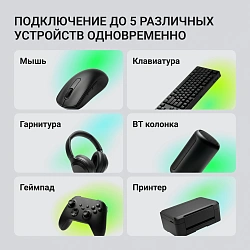 Адаптер USB Digma D-BT60 BT6.0+EDR class 1 200м черный